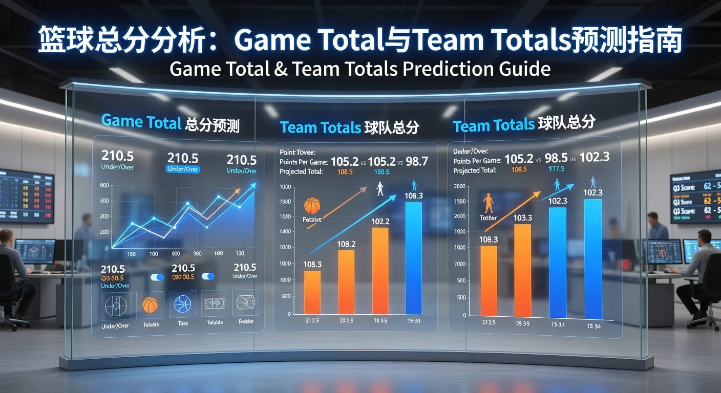 篮球总分 game total team totals 赛前判断与盘路思路