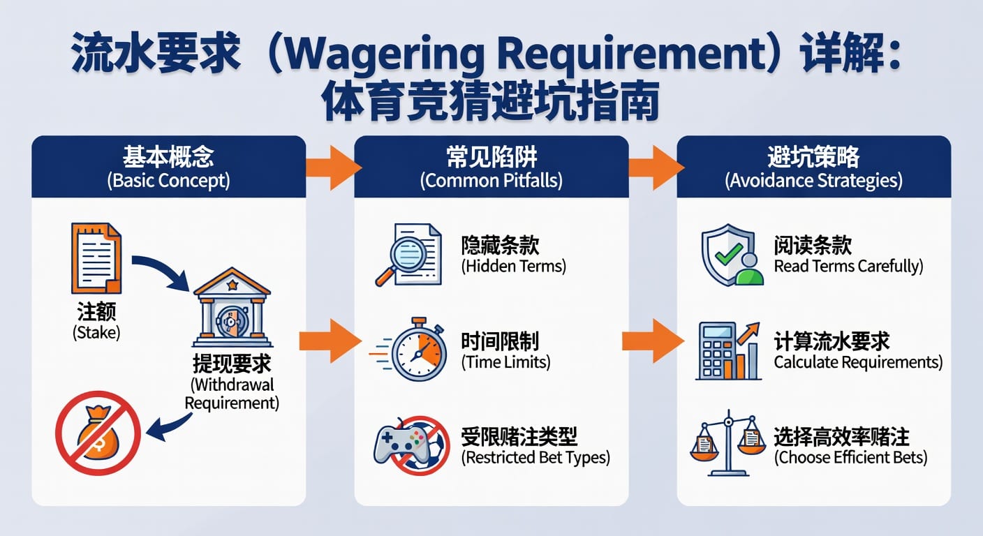 流水要求 sports wagering requirement：规则与完成策略