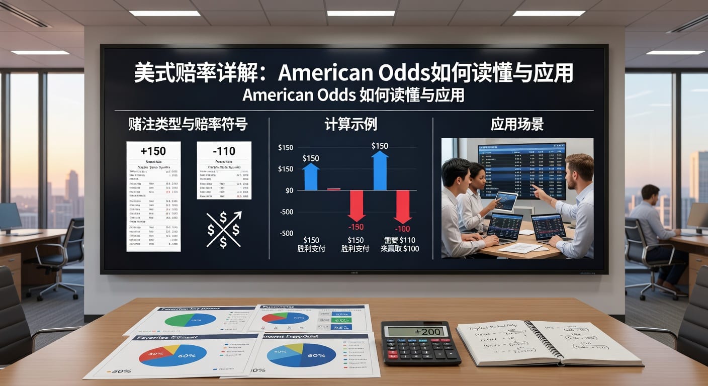 美式赔率 american odds：换算与实战用法